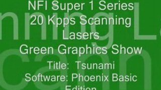 NFI Lasers Super 1 Green 20Kpps Scanner Graphic Show Tsunami
