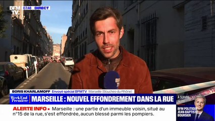 Effondrement à Marseille: une partie d'un immeuble voisin s'est à son tour écroulée ce matin