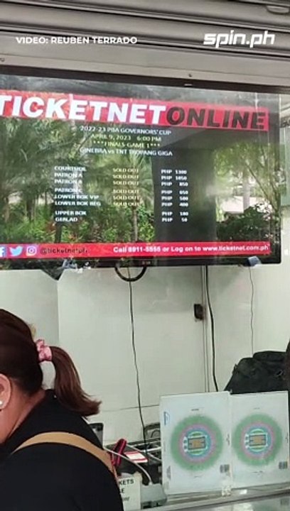 Ticket situation as of 4:00 PM for PBA Finals Game 1 at the Big Dome 