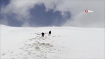 Nemrut Dağı ve Krater Göllerinin hayran bırakan kar manzarası