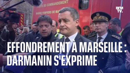 Effondrement à Marseille: le point de Gérald Darmanin sur les lieux du drame