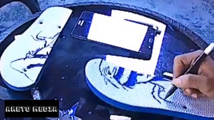 Cara ukir sandal jepit one peace