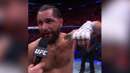 Jorge Masvidal bids emotional farewell to UFC after Gilbert Burns defeat