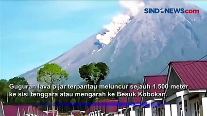 Terekam Kamera, Gunung Semeru Kembali Luncurkan Guguran Lava Pijar