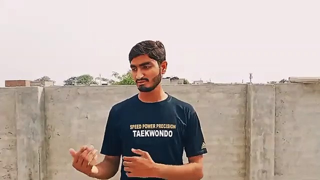 How to break tiles with hand __ breaking tiles with hand with easy steps(360P)