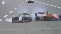 Super Formula 2023 Fuji Race 1 Makino/Tsuboi and Alesi/Fukuzumi Crashes