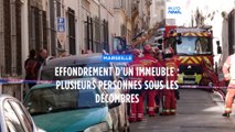 Un immeuble s'effondre  à Marseille : entre 4 et une dizaine de personnes sous les décombres