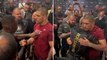 Israel Adesanya and Alex Pereira discuss fight backstage after brutal UFC 287 knockout