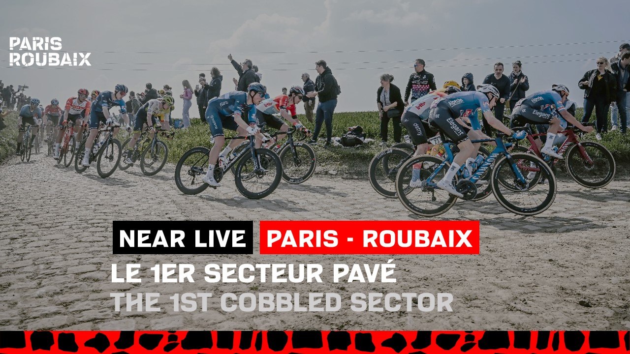Le 1er secteur pavé / The 1st cobbled sector ...
