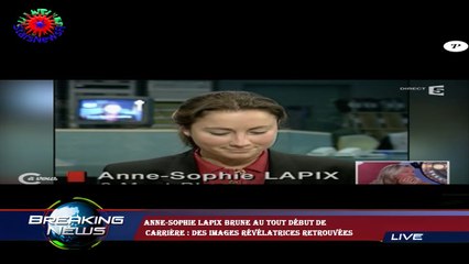 Anne-Sophie Lapix brune au tout début de  carrière : des images révélatrices retrouvées