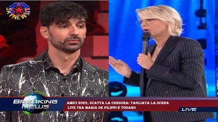 Télécharger la video: Amici 2023, scatta la censura: tagliata la scena  lite tra Maria De Filippi e Todaro