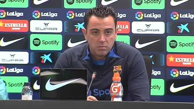 Xavi: Nosotros valoramos muchísimo si ganamos la liga este año