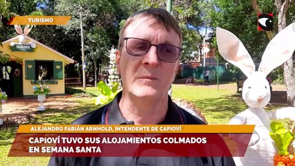 Capioví tuvo sus alojamientos colmados en Semana Santa