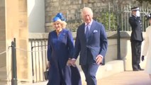El rey Carlos III asiste a la misa del Domingo de Pascua junto a los miembros de la familia real