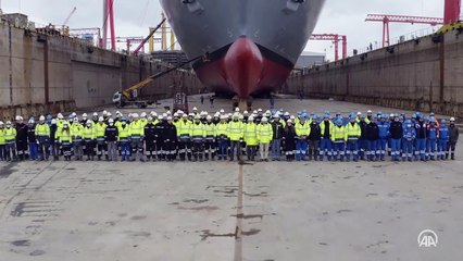 Dünyanın ilk SİHA gemisi havadan görüntüler