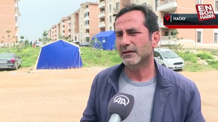 Depremin etkilediği Hatay'da temeli atılan kalıcı konutların inşaatı yükselmeye başladı