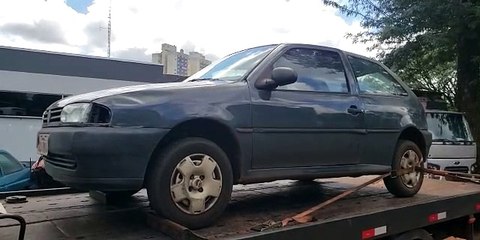Veículo Gol furtado em Toledo é recuperado no Melissa