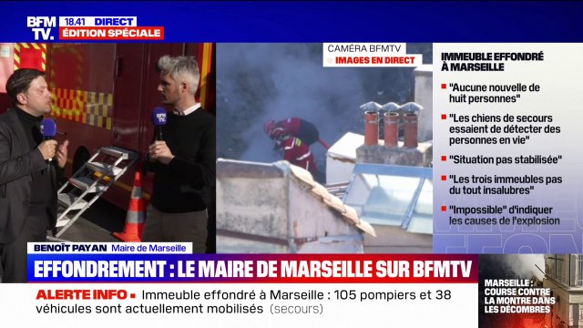 Immeuble effondré à Marseille: Les secours sont arrivés dans les cinq minutes , affirme le maire Benoît Payan