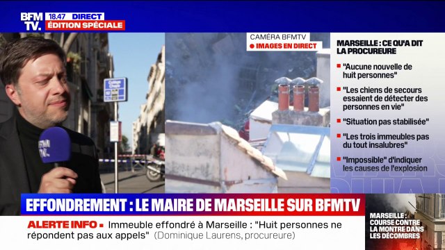 Immeuble effondré à Marseille: l'espoir de retrouver des survivants est infime , affirme le maire Benoît Payan