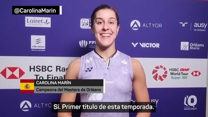 Carolina Marín: “Ha habido momentos complicados en la final”
