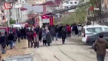 Kocaeli’de araç lastikleri alev alev yandı