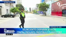 Balacera en Cercado de Lima: disparan más de 30 veces a sujeto que escapó herido