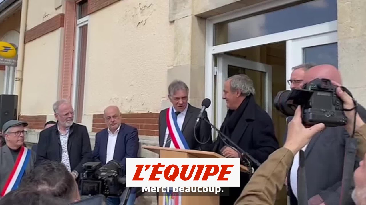 Platini : « J'ai une pensée pour mon papa, qui adorait Giraumont » - Foot - Reportage