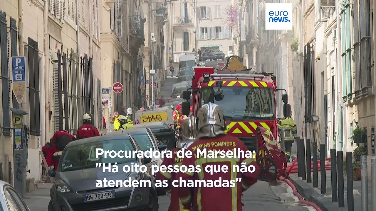 Edifício desaba em Marselha após explosão