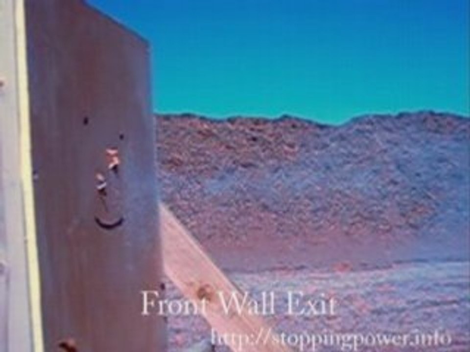 Glock 23 .40 cal vs Front Indoor Wall