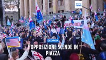 Georgia, sostenitori dell'opposizione chiedono le riforme e il rilascio dei prigionieri politici