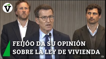 Feijóo ve "sorprendente" que "partidos independentistas estén interesados en la política de vivienda