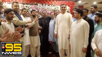 Abdul Rehman Butt addressing the social media team meeting at Crown Palace Hall.