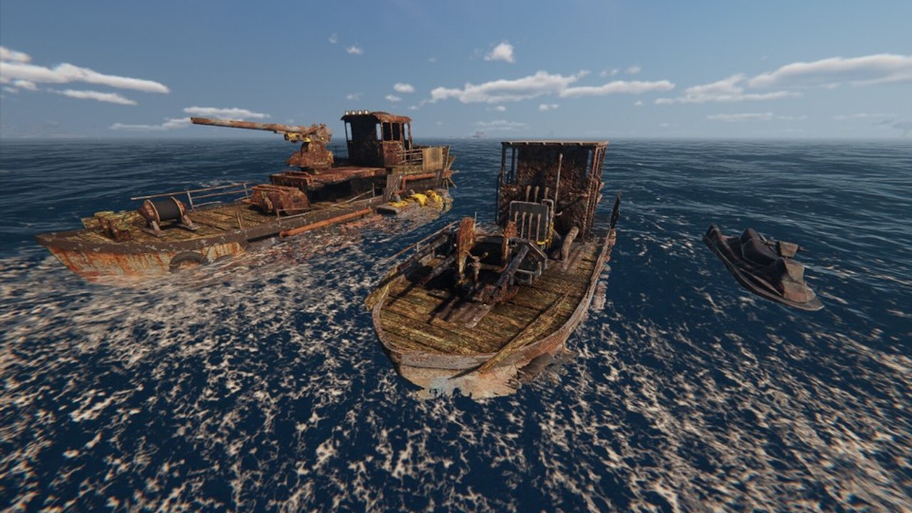 Das Survivalspiel Sunkenland will sich mit einer Wasserwelt wie Raft beweisen