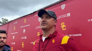 USC linebackers coach Brian Odom discusses spring progress
