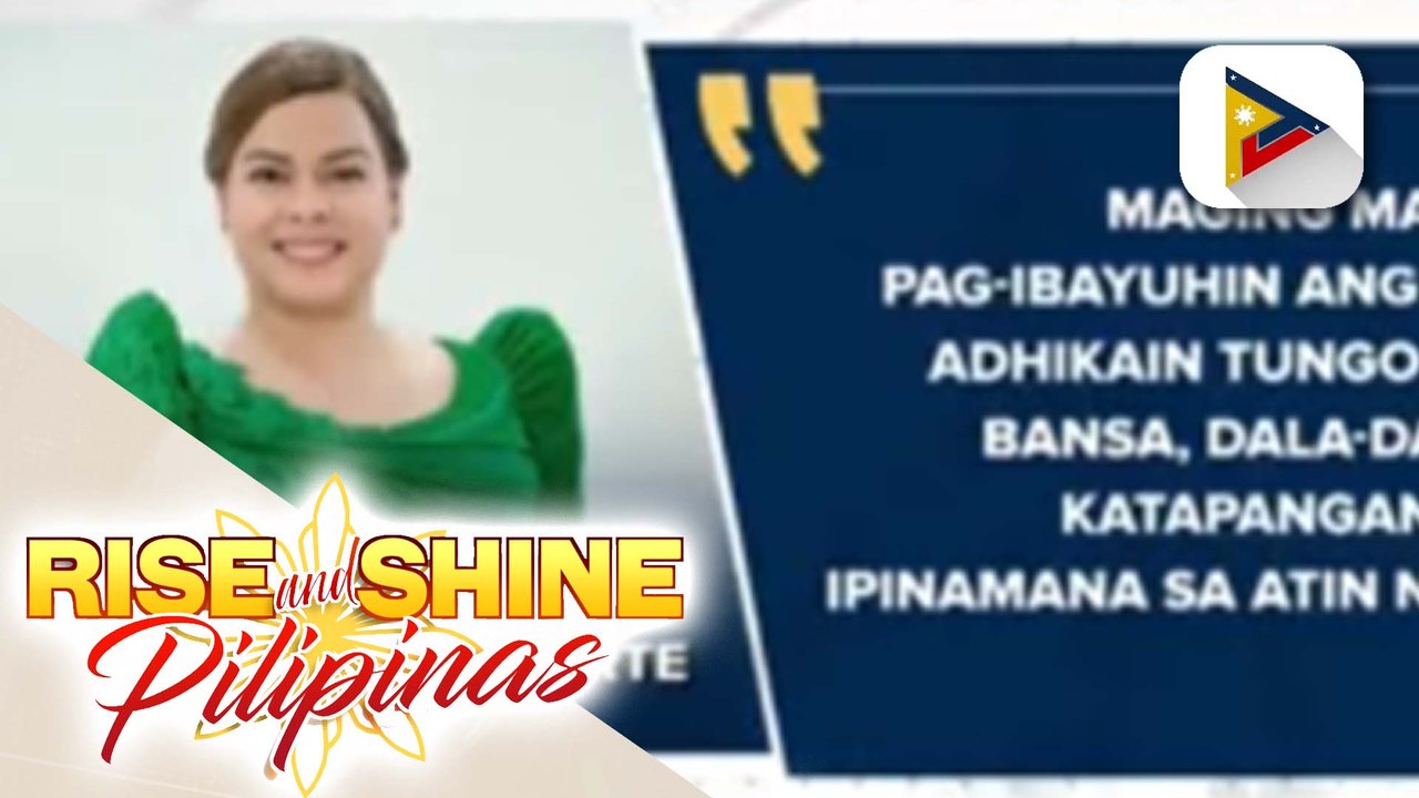 VP Duterte, nakikiisa sa pagdiriwang ng 'Araw ng Kagitingan'