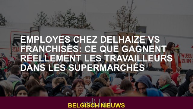 Employés chez Delhaize VS franchisés: ce que gagnent réellement les travailleurs dans les supermarch