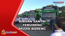 Ribuan Santri Pondok Pesantren Tebuireng Mudik Bareng