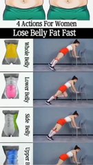 4 Action For Women Lose Belly Fat  Woman Workouts At Home