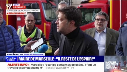 Download Video: Benoît Payan, maire de Marseille, confirme que huit personnes ont disparu dans l'effondrement du 17 rue de Tivoli et que 