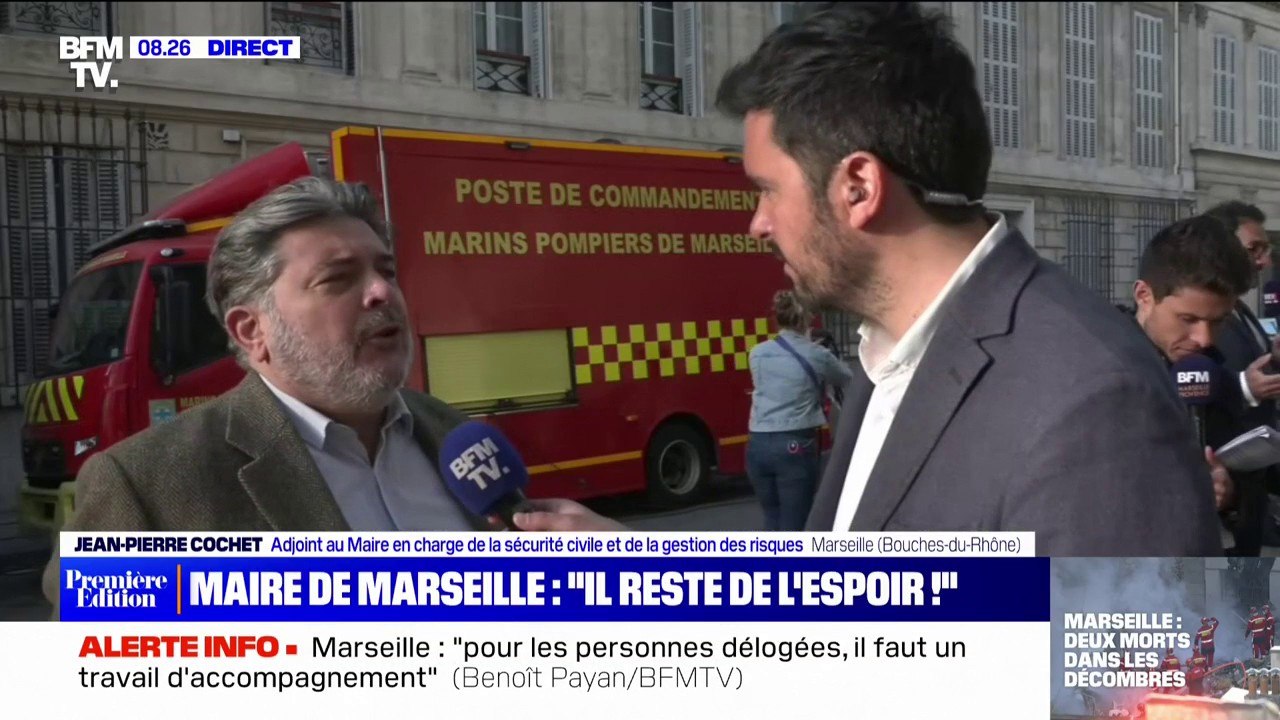 Marseille: "Le moral est excellent parce qu'on a un impératif: sauver des vies", affirme Jean-Pierre Cochet, adjoint au mairie en charge de la sécurité civile