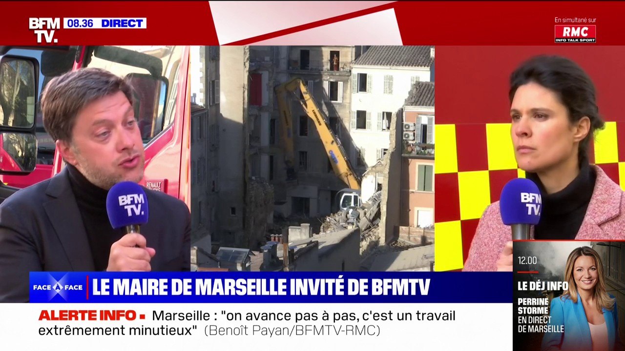 Benoît Payan, maire de Marseille: "Probablement, les premières personnes [évacuées] pourront réintégrer d'ici demain leurs appartements"