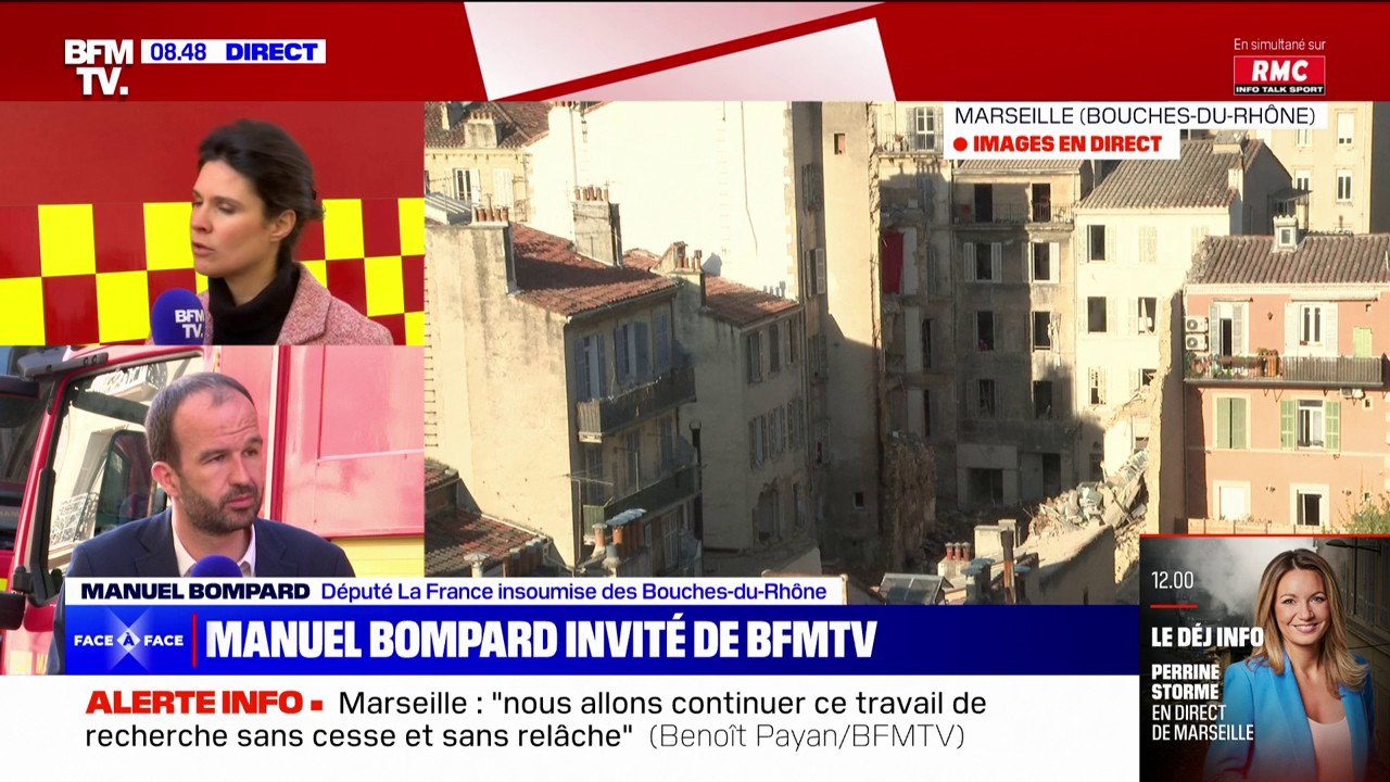 Manuel Bompard: "Ce que je veux retenir, c'est la solidarité des Marseillaises et des Marseillais"