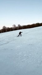 Skier Takes A Spill