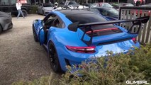 Supercars leaving Car Meet- SF90- Novitec F8 Tributo- Armytrix GT3 RS- TechArt 992 Turbo S