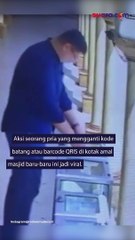 Astaga, Viral Aksi Pria Ganti Kode QRIS di Kotak Amal Masjid