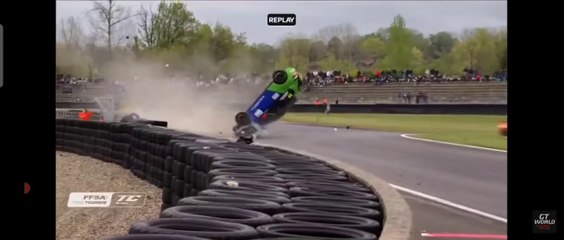 FFSA GT Tourisme 2023 Nogaro Race 3 Jacob Cano Huge Crash Roll