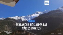 Avalancha nos Alpes faz pelo menos cinco mortos