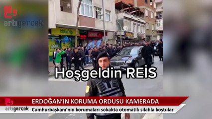 Erdoğan'ın peşinden koşan korumalar görüntülendi