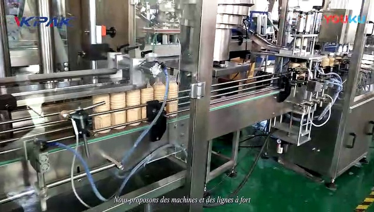 VKPAK Ligne de production de remplissage de bouteilles de vinaigrette à six buses