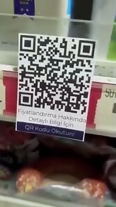 Market raflarında QR kodlu Erdoğan videosu: Türkiye'nin ekonomisinin sorumlusu benim ben